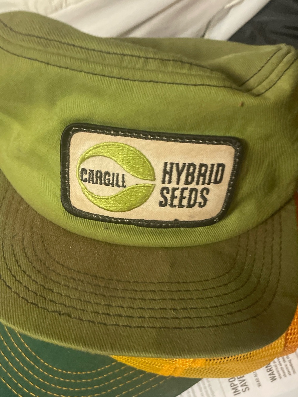 Vintage K Brand Cargill Hybrid Seeds Trucker Hat USA Made Snapback